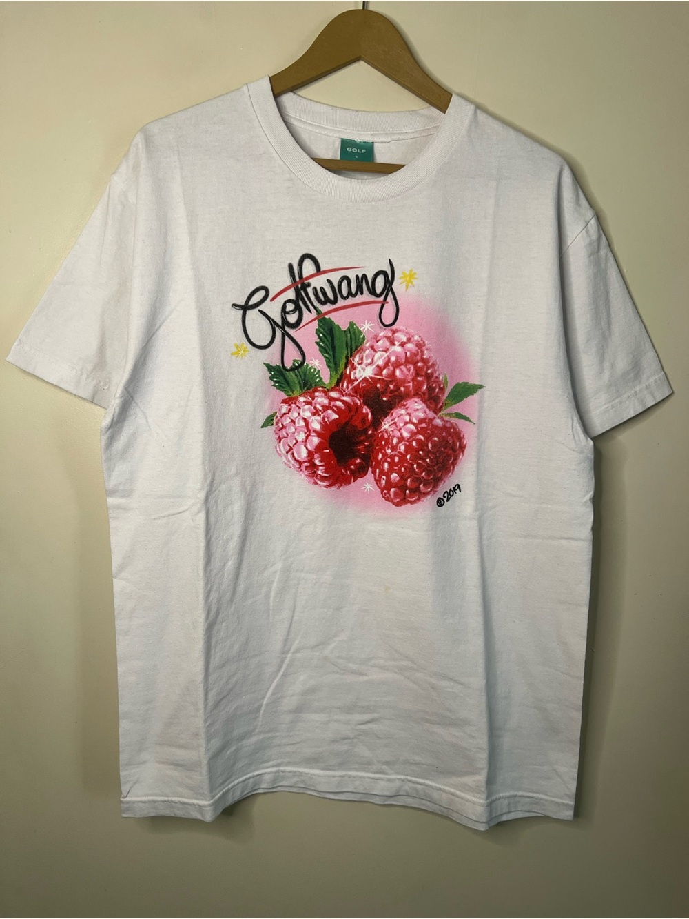 SS19 Golf Wang Raspberry Airbrush T Shirt Size L
